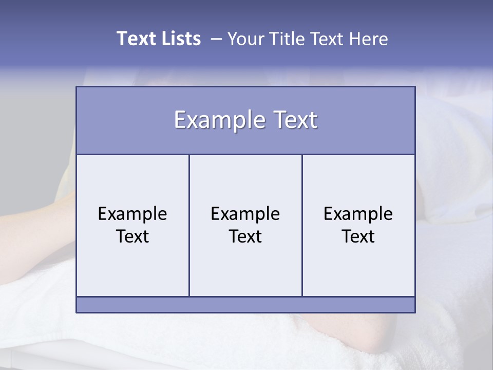 Lady Lying Getting PowerPoint Template