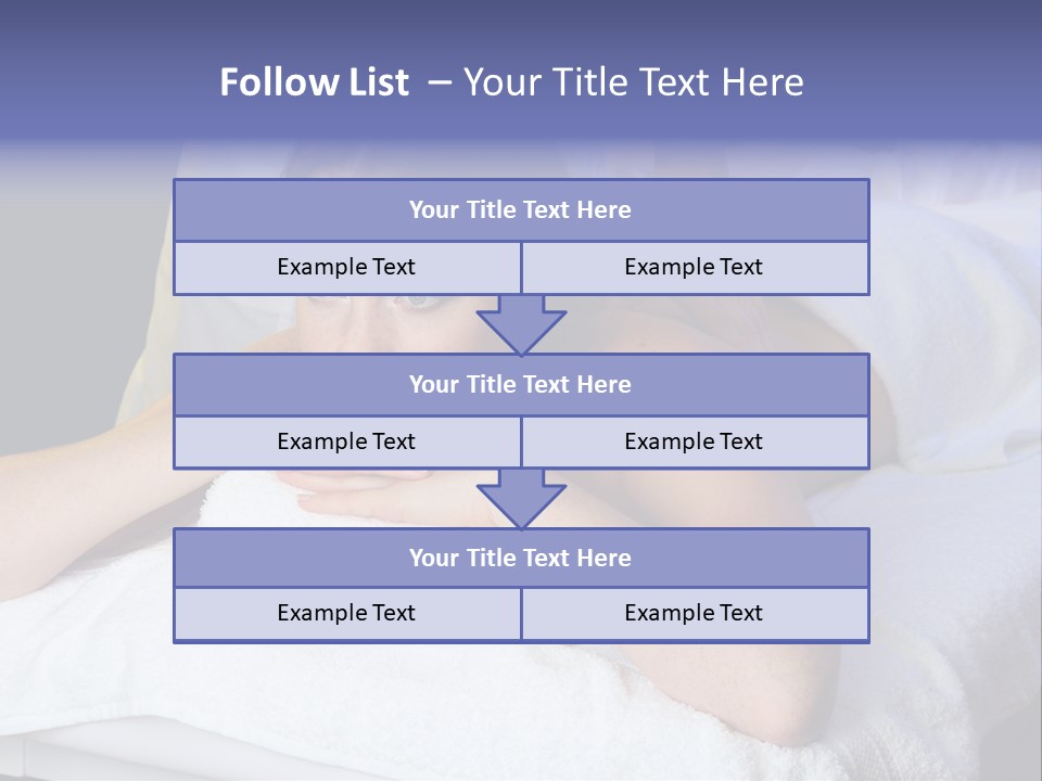 Lady Lying Getting PowerPoint Template