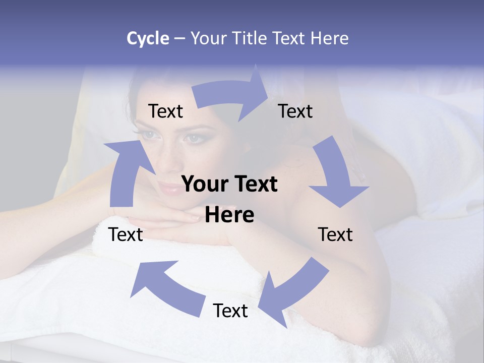 Lady Lying Getting PowerPoint Template