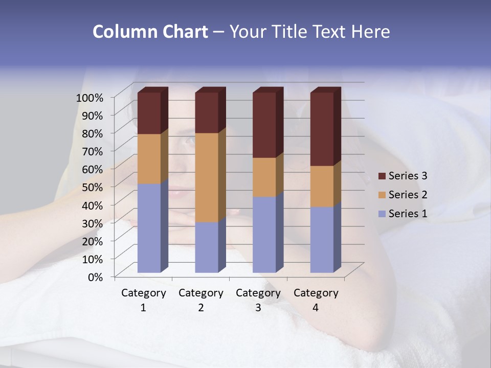 Lady Lying Getting PowerPoint Template