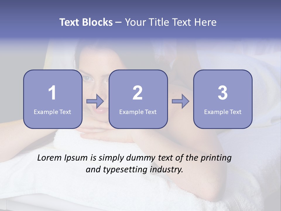 Lady Lying Getting PowerPoint Template