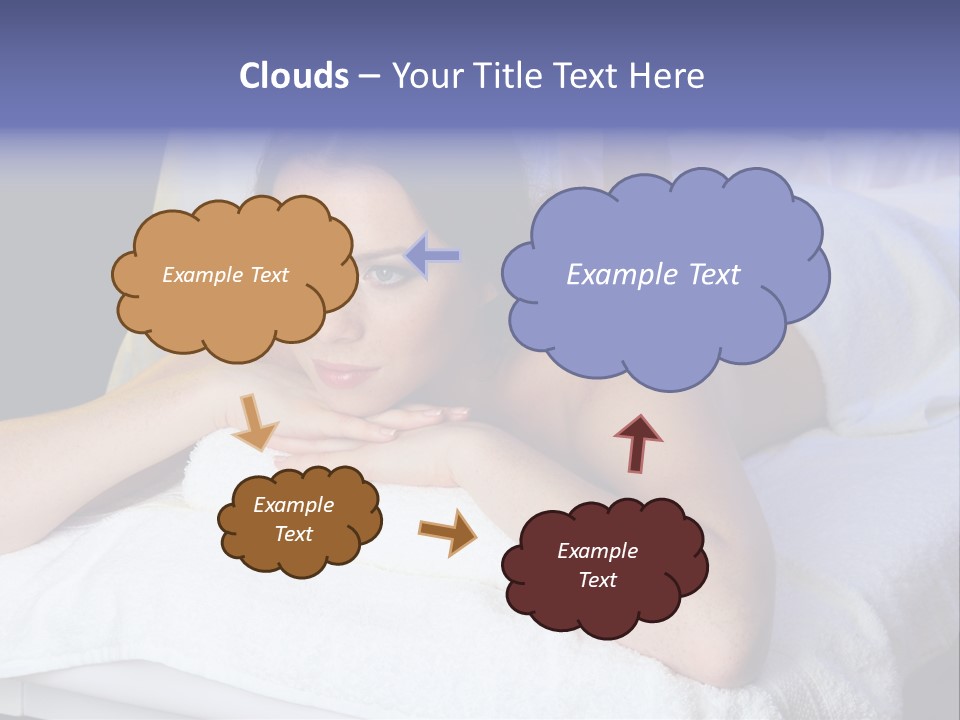 Lady Lying Getting PowerPoint Template