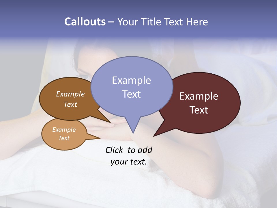 Lady Lying Getting PowerPoint Template