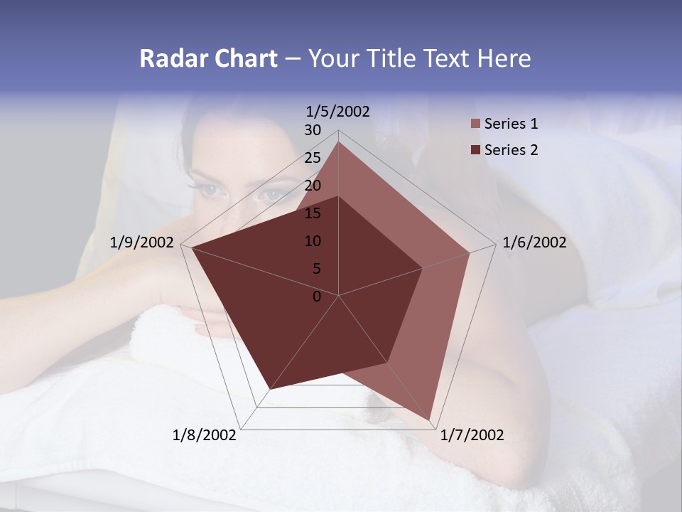 Lady Lying Getting PowerPoint Template