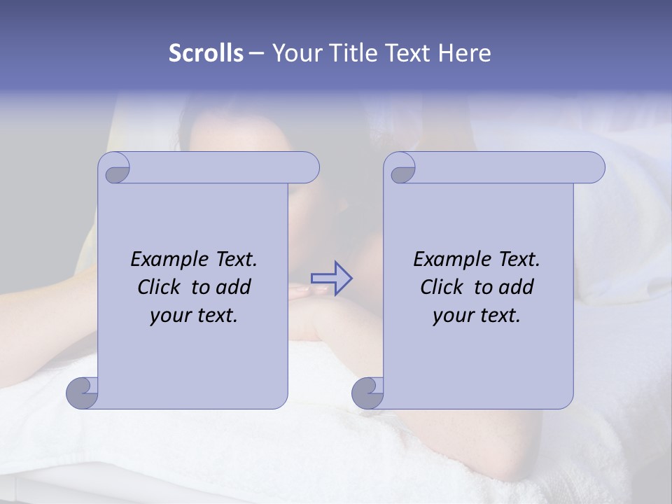 Lady Lying Getting PowerPoint Template