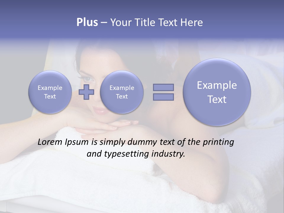 Lady Lying Getting PowerPoint Template