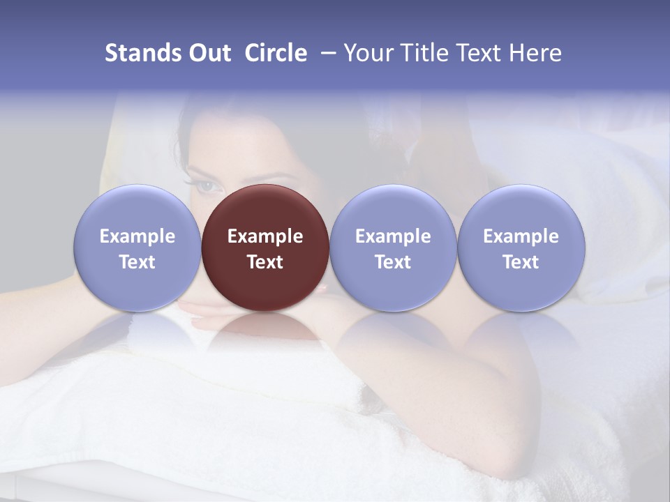 Lady Lying Getting PowerPoint Template