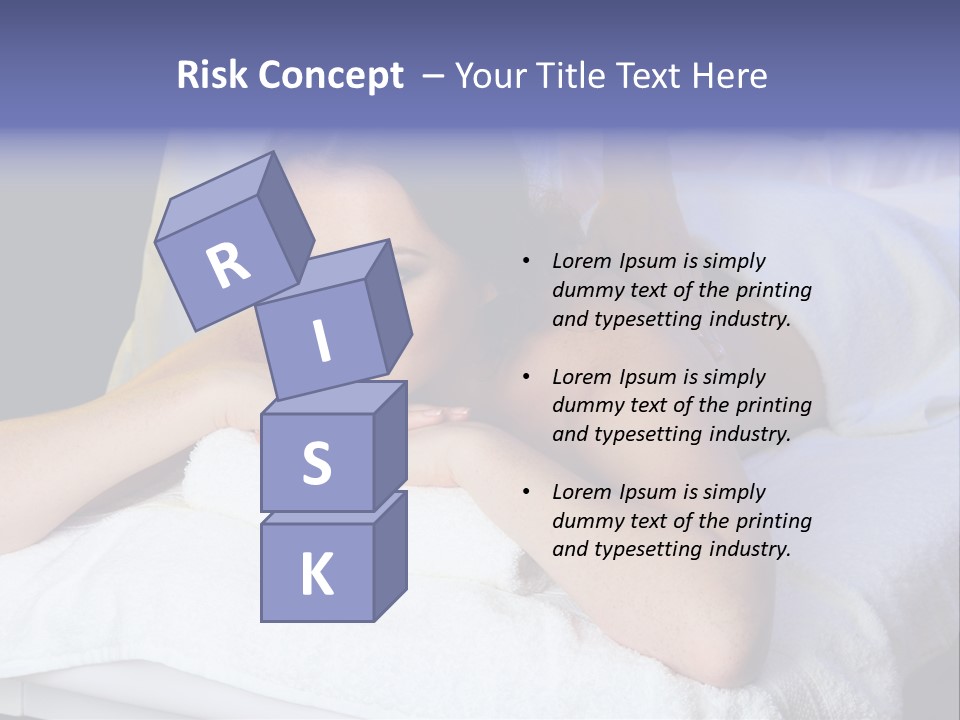 Lady Lying Getting PowerPoint Template