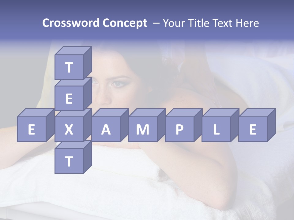 Lady Lying Getting PowerPoint Template