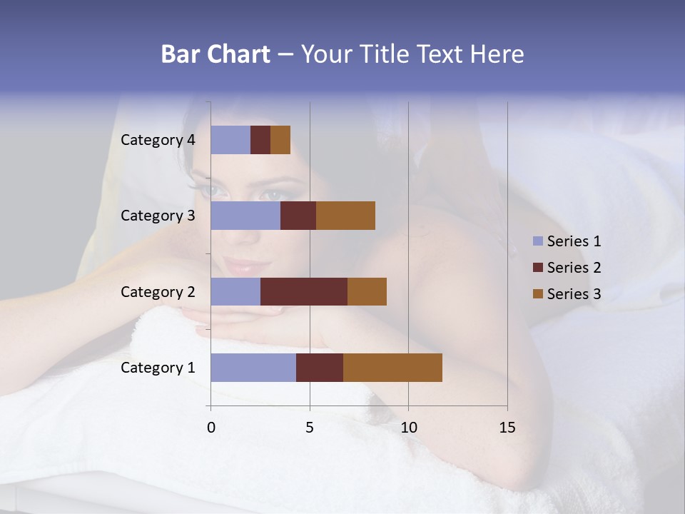 Lady Lying Getting PowerPoint Template