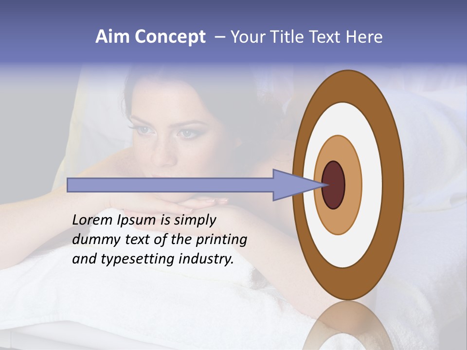 Lady Lying Getting PowerPoint Template