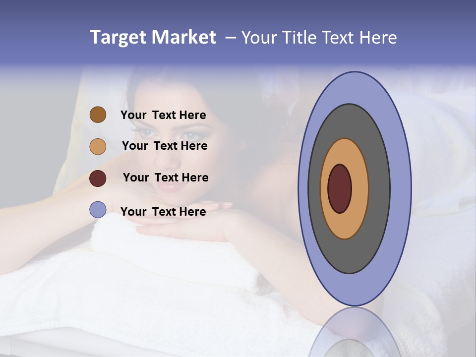 Lady Lying Getting PowerPoint Template