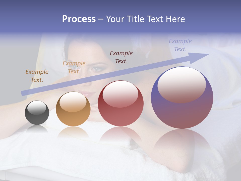 Lady Lying Getting PowerPoint Template