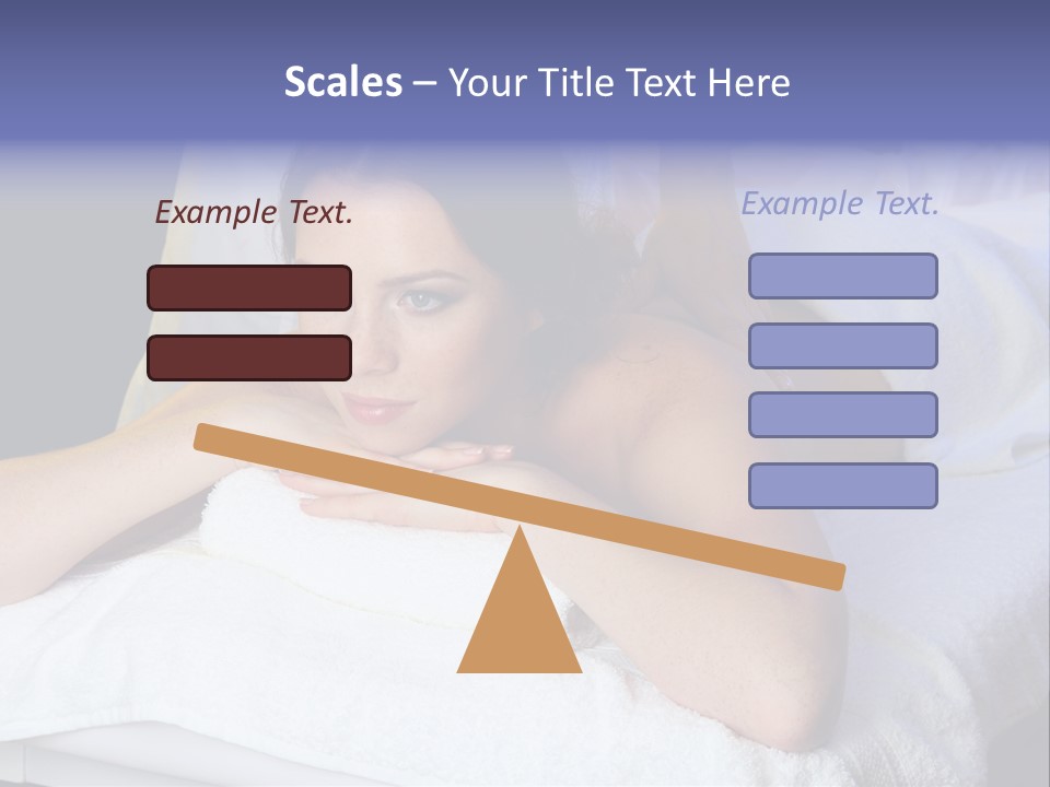 Lady Lying Getting PowerPoint Template