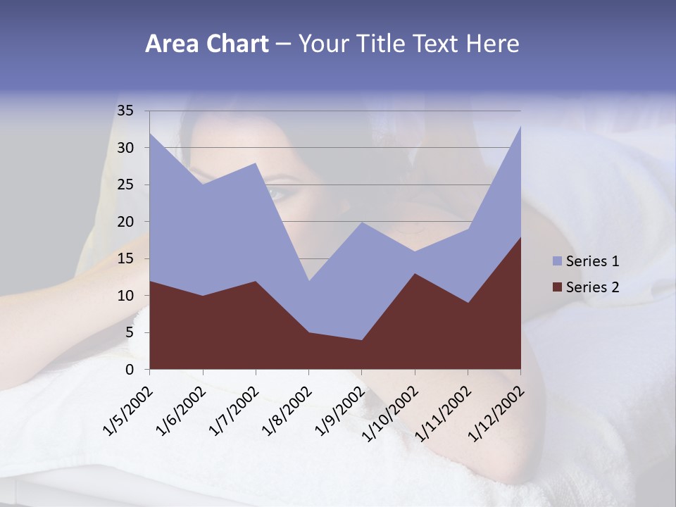 Lady Lying Getting PowerPoint Template