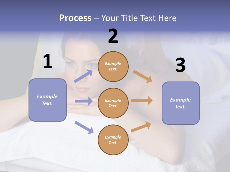 Lady Lying Getting PowerPoint Template