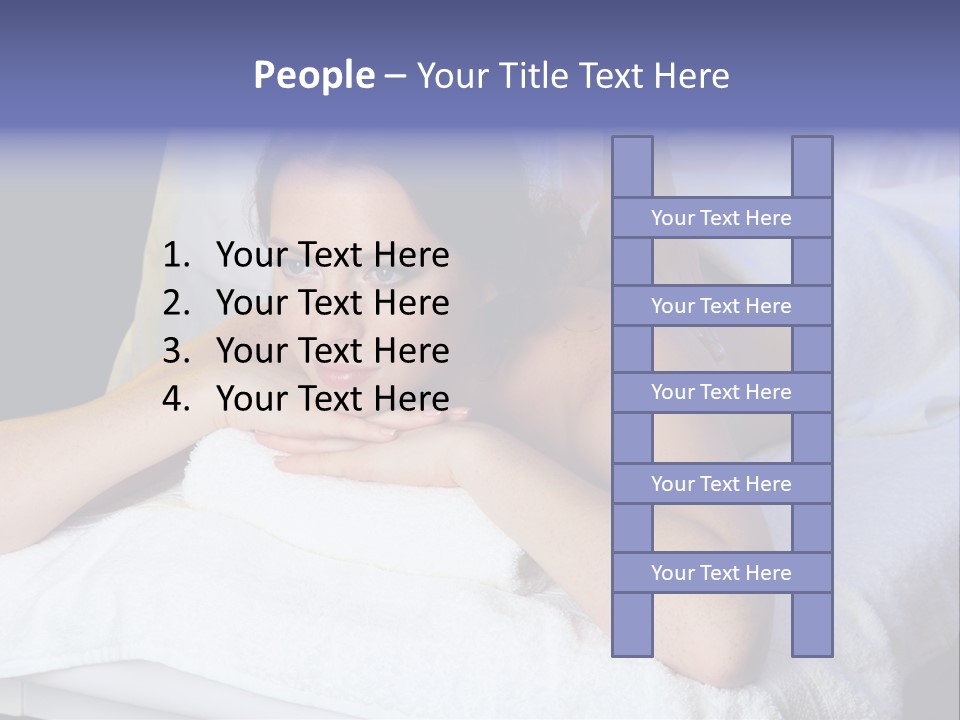 Lady Lying Getting PowerPoint Template