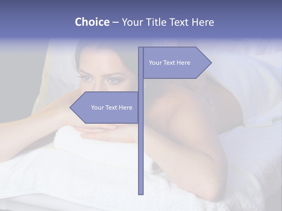 Lady Lying Getting PowerPoint Template