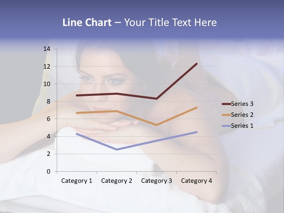 Lady Lying Getting PowerPoint Template