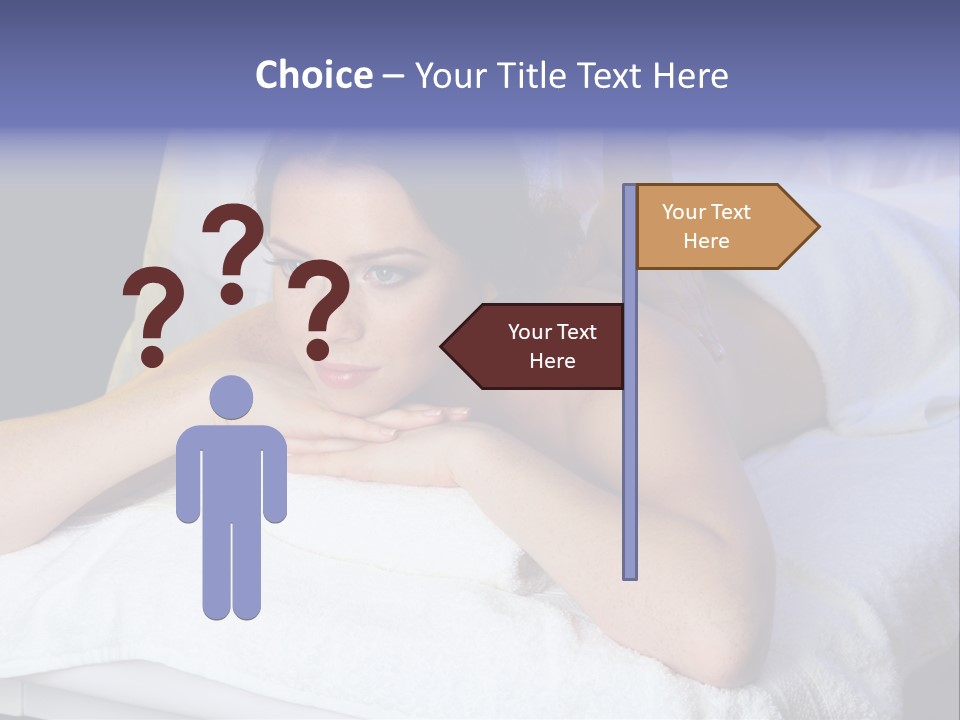 Lady Lying Getting PowerPoint Template