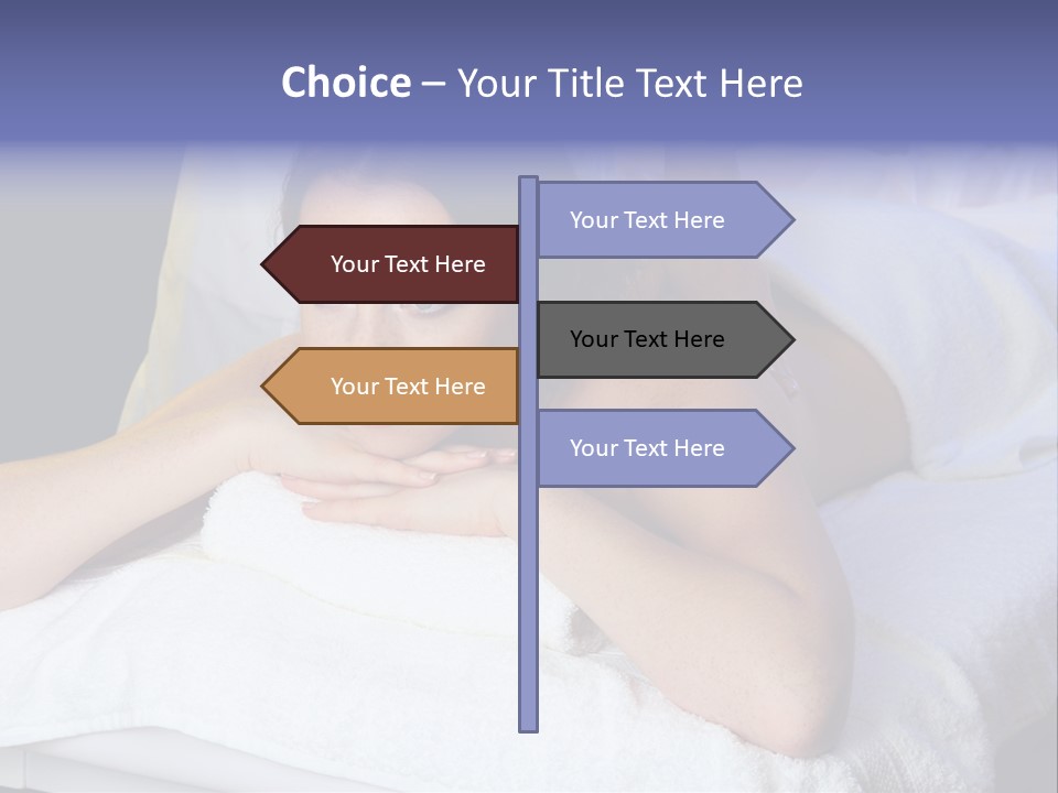 Lady Lying Getting PowerPoint Template