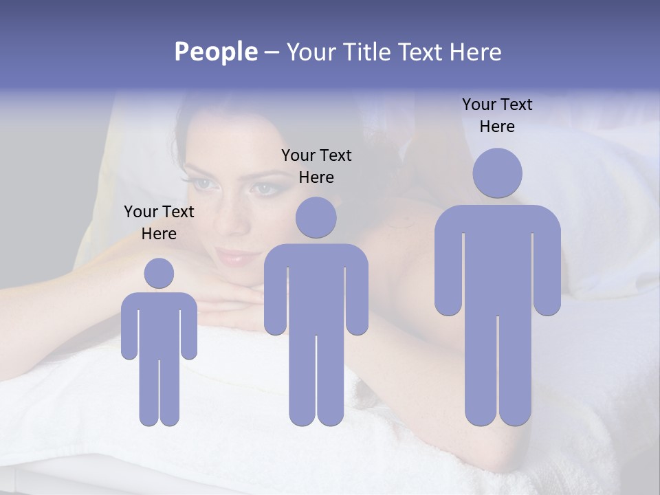 Lady Lying Getting PowerPoint Template