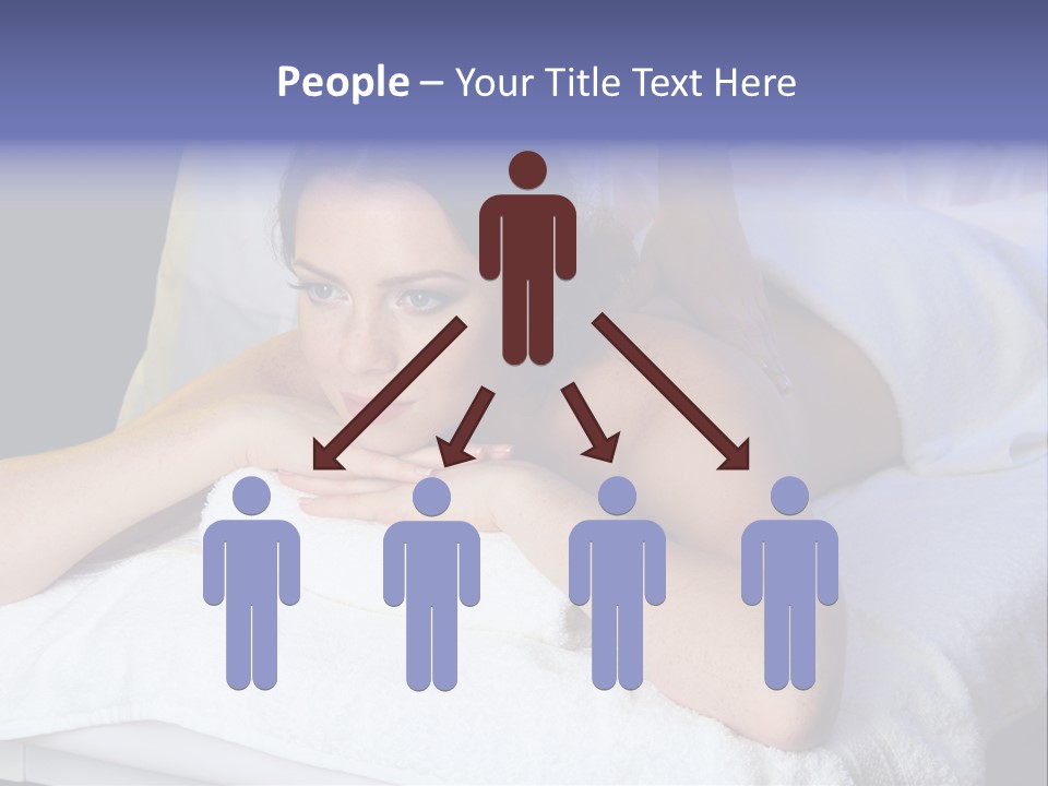 Lady Lying Getting PowerPoint Template