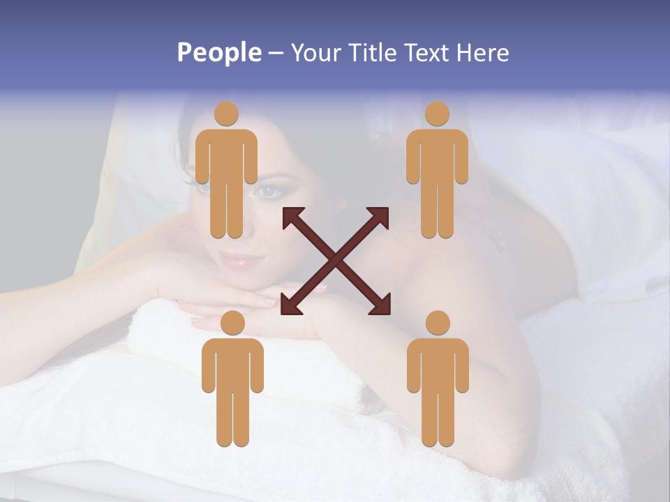 Lady Lying Getting PowerPoint Template