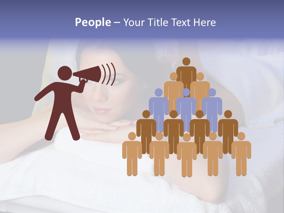 Lady Lying Getting PowerPoint Template