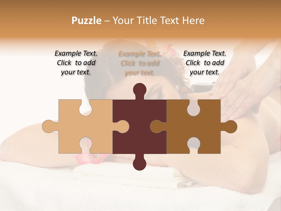 Isolated Massagist Personal PowerPoint Template