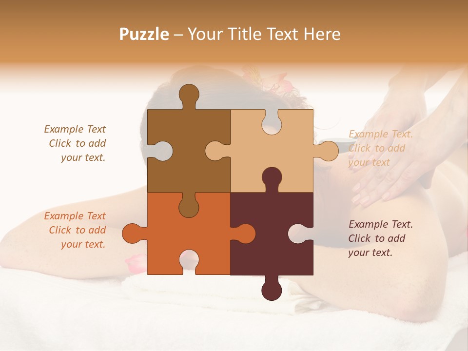 Isolated Massagist Personal PowerPoint Template