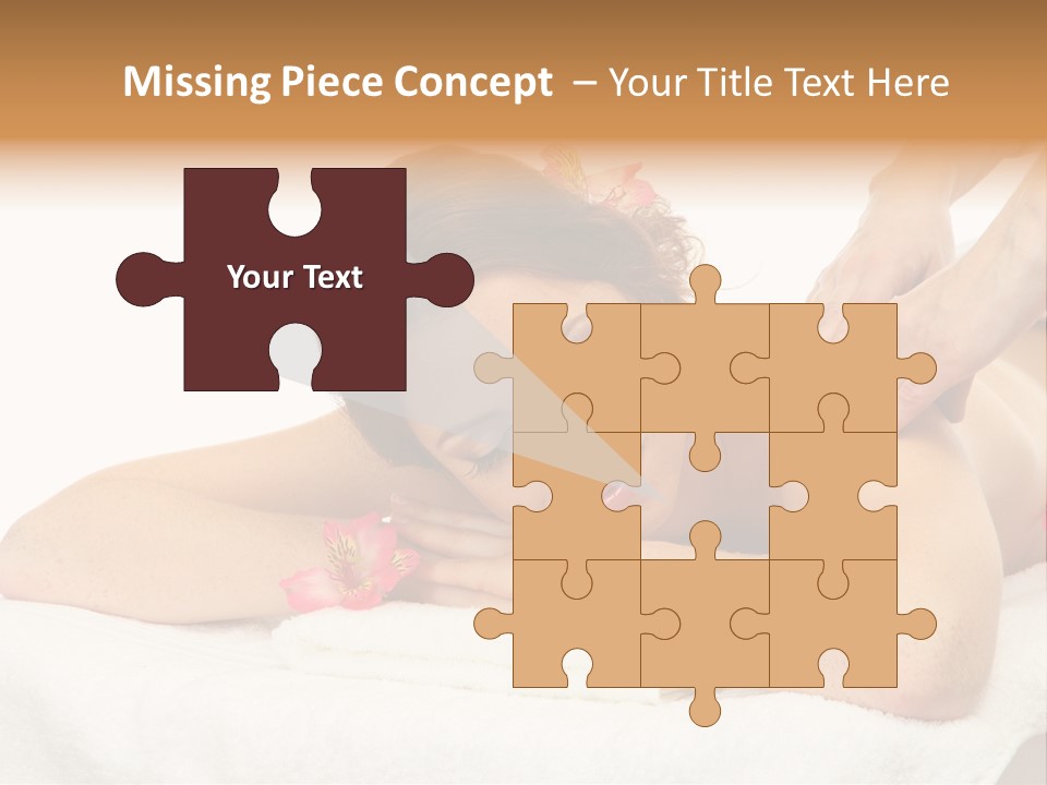 Isolated Massagist Personal PowerPoint Template