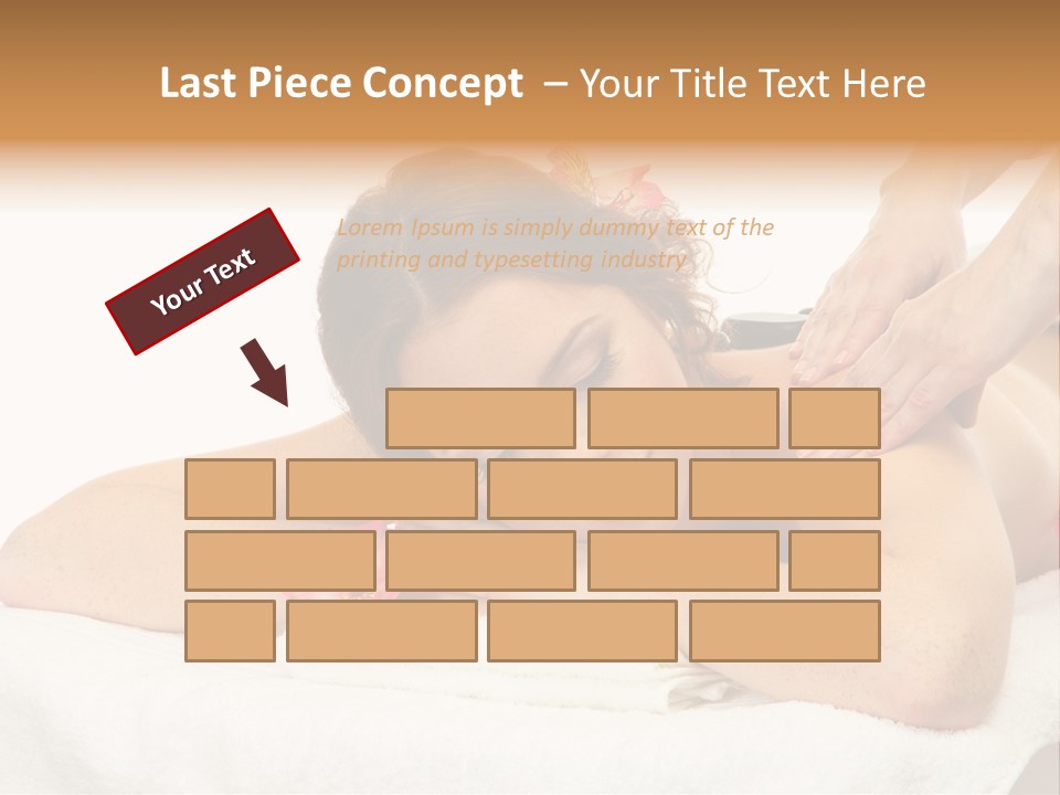 Isolated Massagist Personal PowerPoint Template