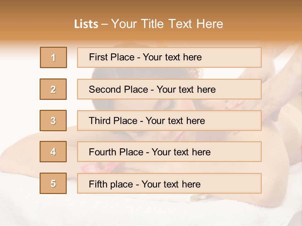 Isolated Massagist Personal PowerPoint Template
