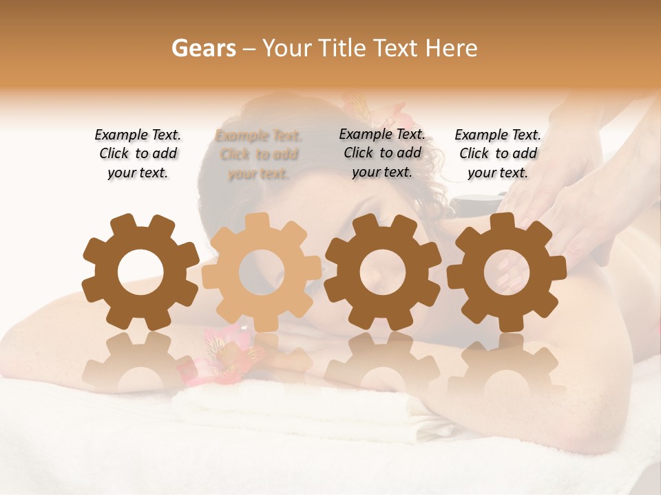 Isolated Massagist Personal PowerPoint Template