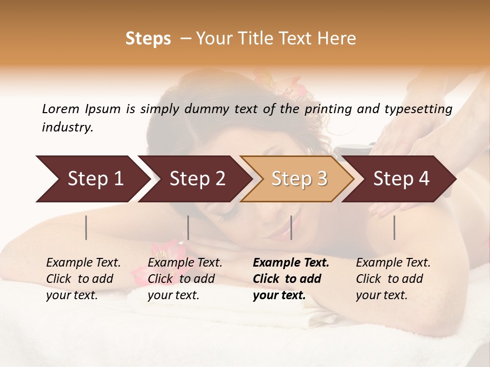 Isolated Massagist Personal PowerPoint Template