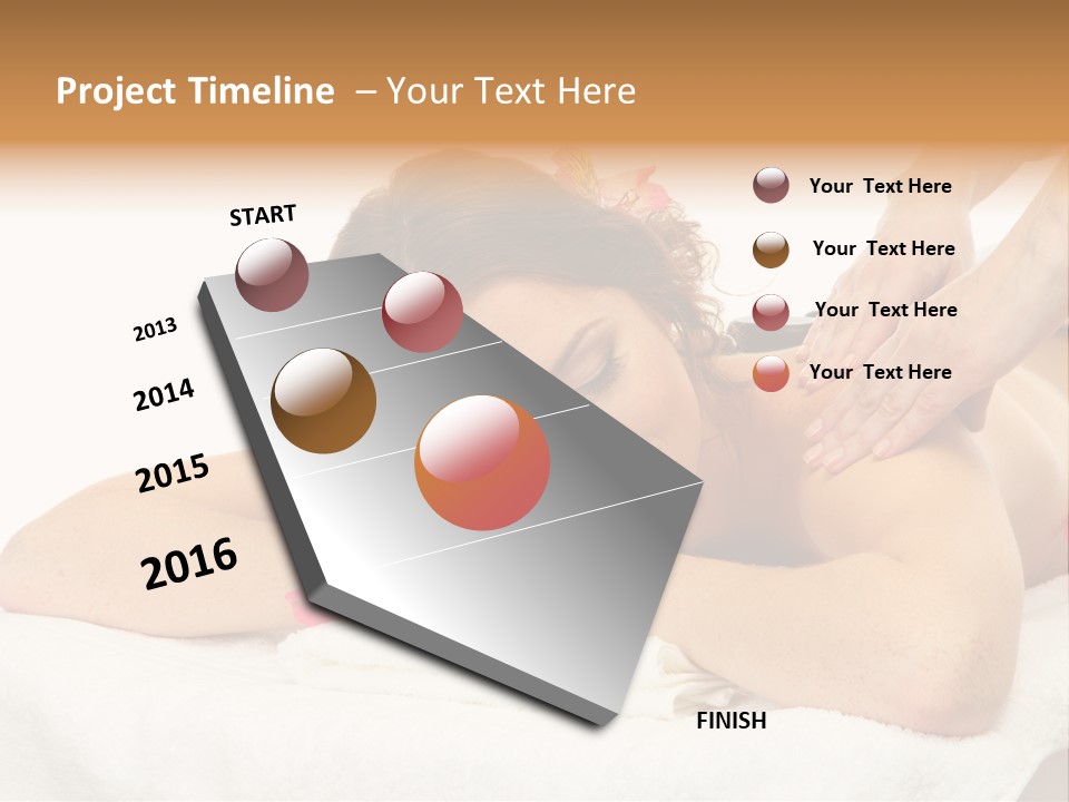 Isolated Massagist Personal PowerPoint Template