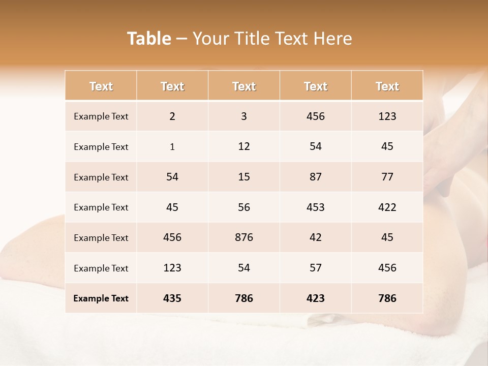 Isolated Massagist Personal PowerPoint Template