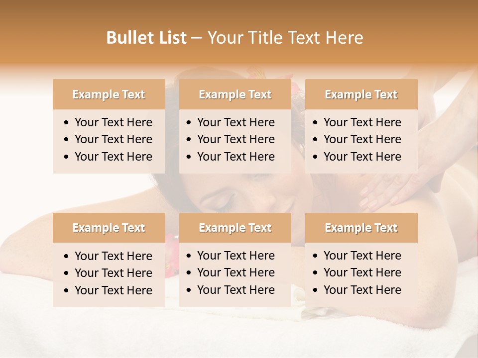 Isolated Massagist Personal PowerPoint Template