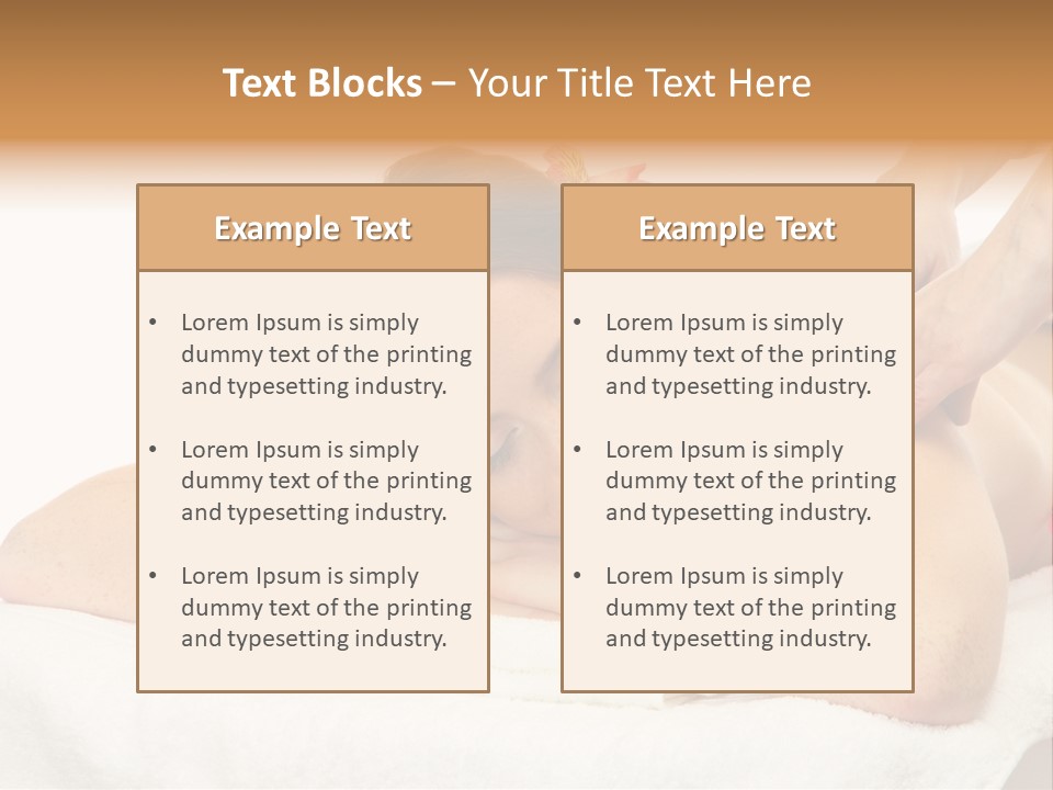 Isolated Massagist Personal PowerPoint Template