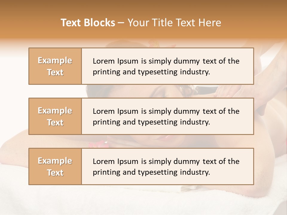 Isolated Massagist Personal PowerPoint Template