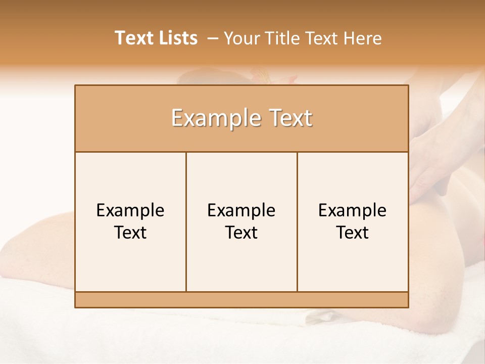 Isolated Massagist Personal PowerPoint Template