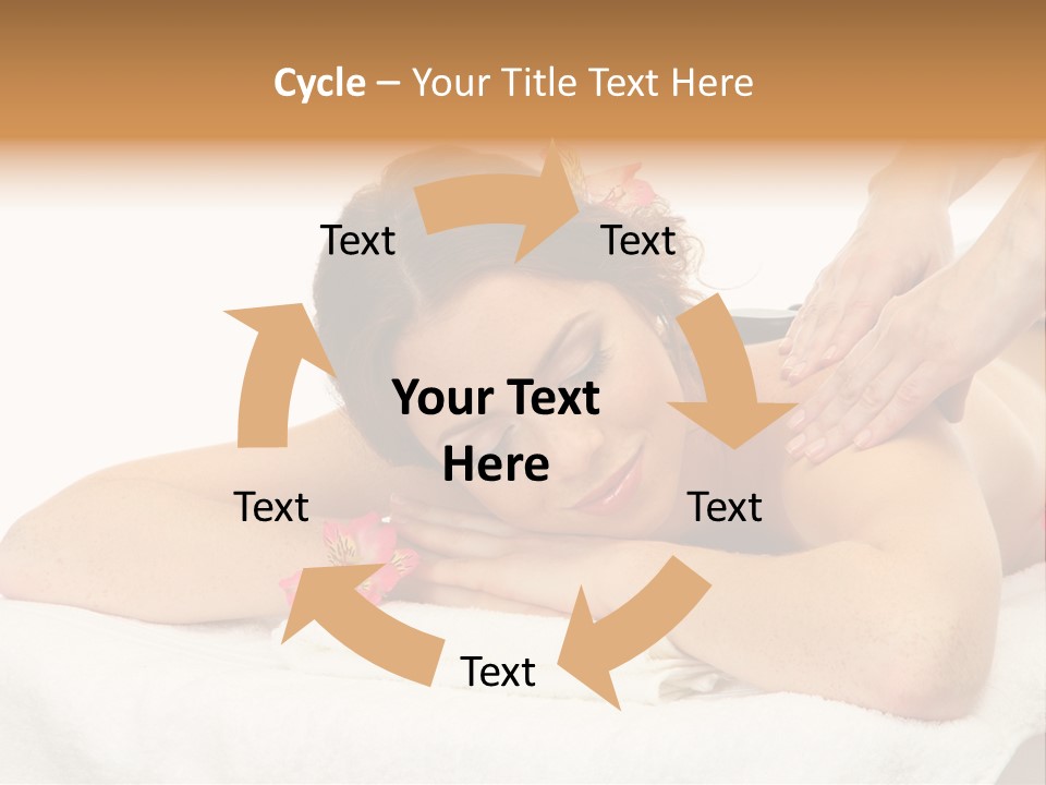 Isolated Massagist Personal PowerPoint Template