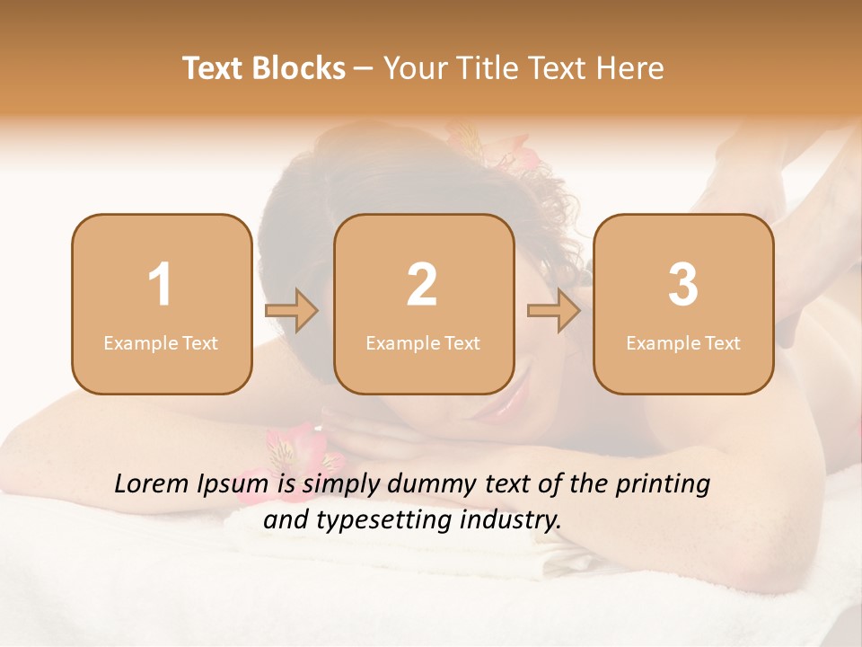 Isolated Massagist Personal PowerPoint Template