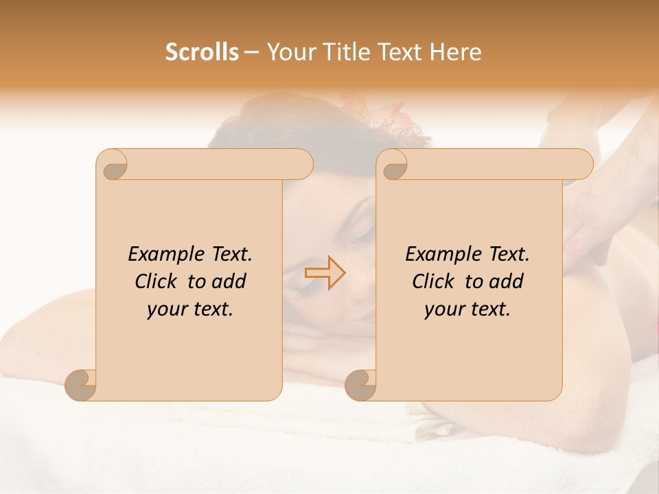Isolated Massagist Personal PowerPoint Template