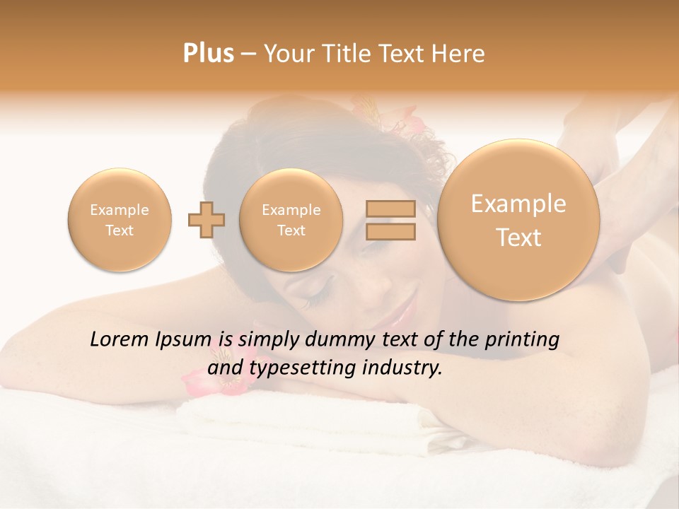 Isolated Massagist Personal PowerPoint Template