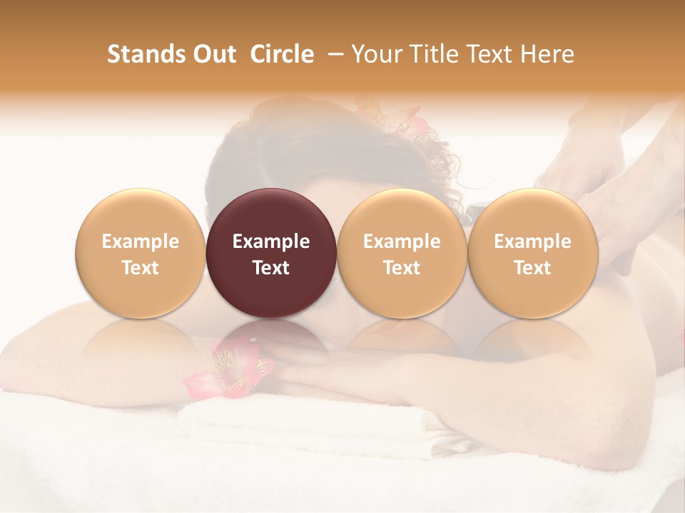 Isolated Massagist Personal PowerPoint Template
