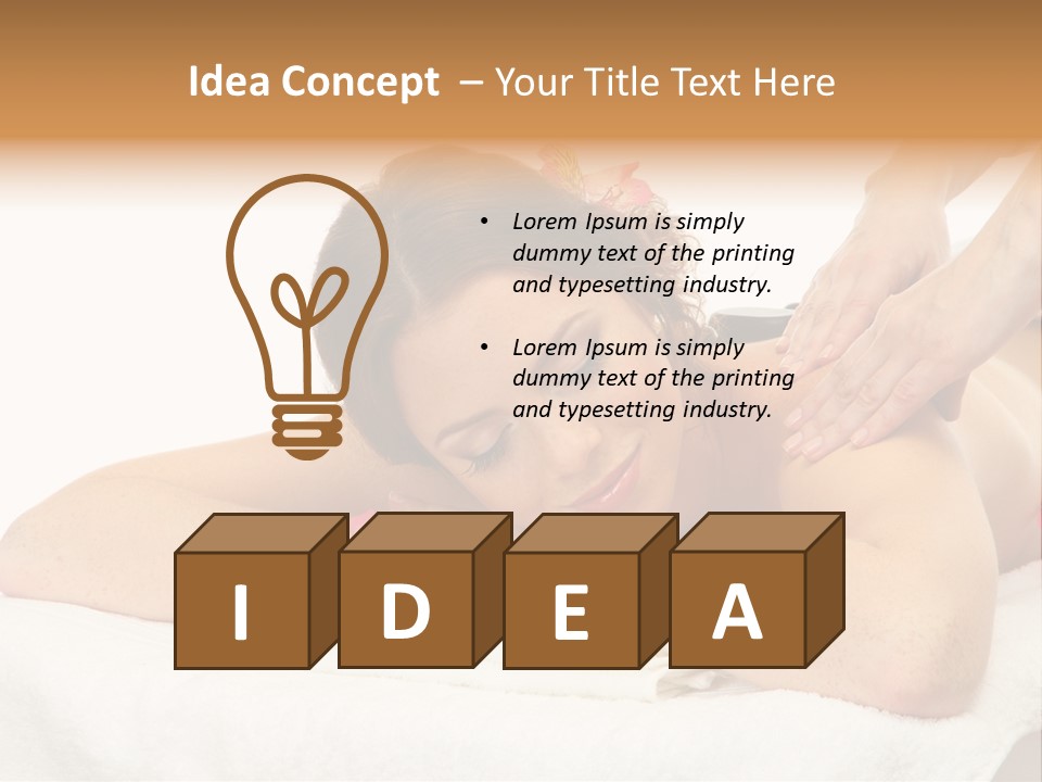 Isolated Massagist Personal PowerPoint Template