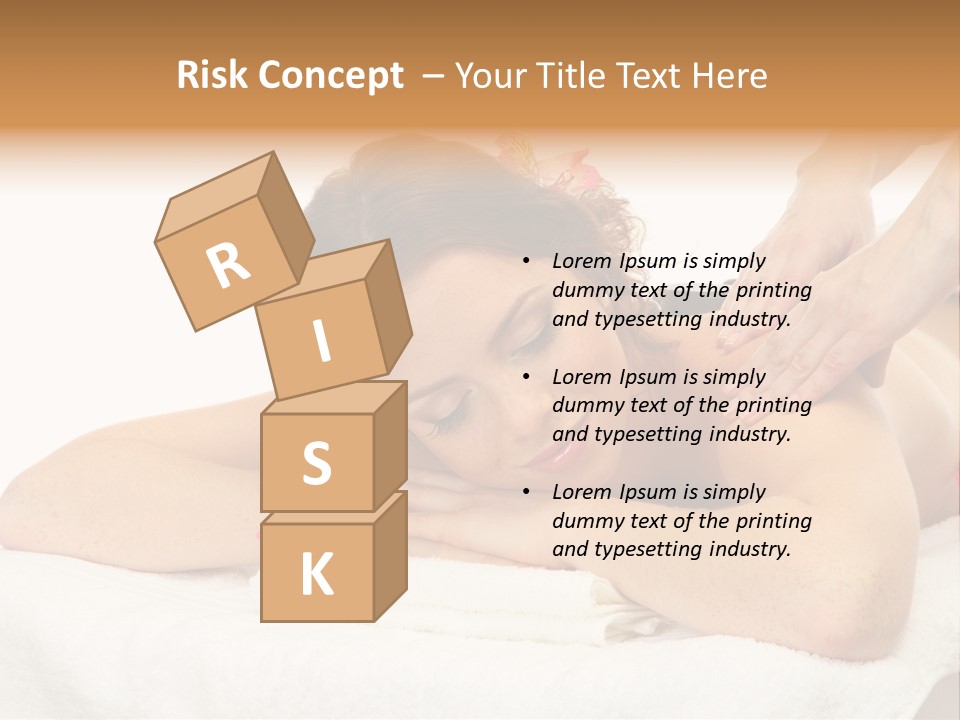 Isolated Massagist Personal PowerPoint Template