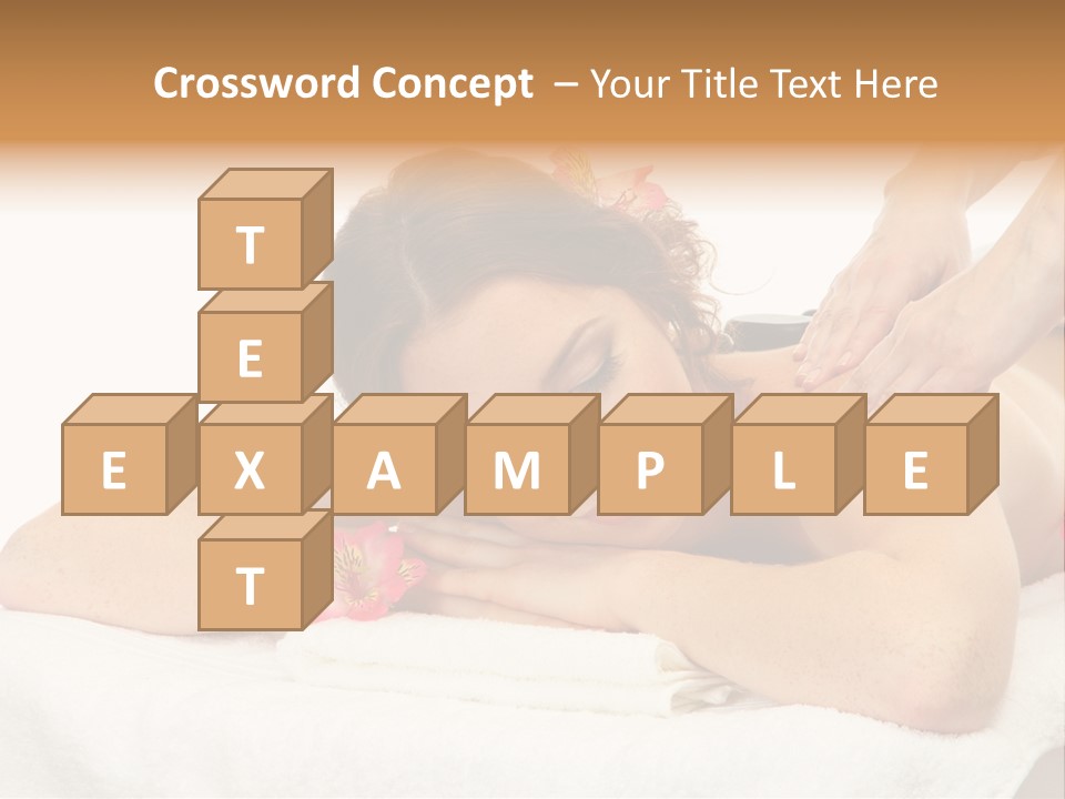 Isolated Massagist Personal PowerPoint Template